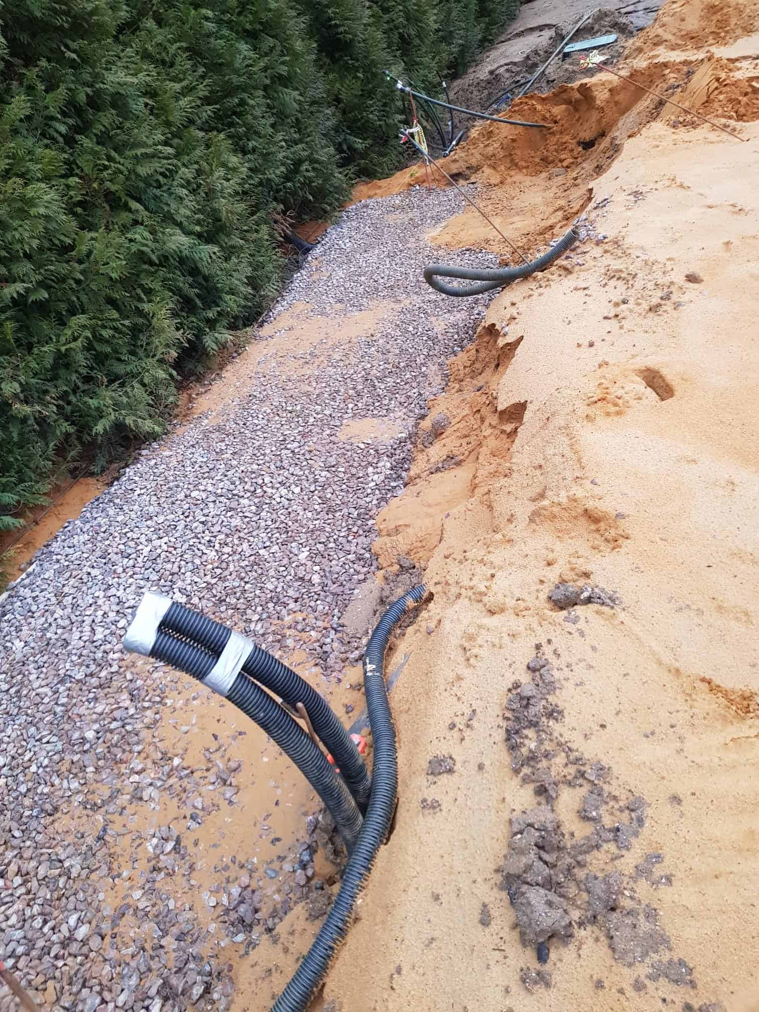 ECO-MSE retaining wall project stage 33 in Oxshott Surrey