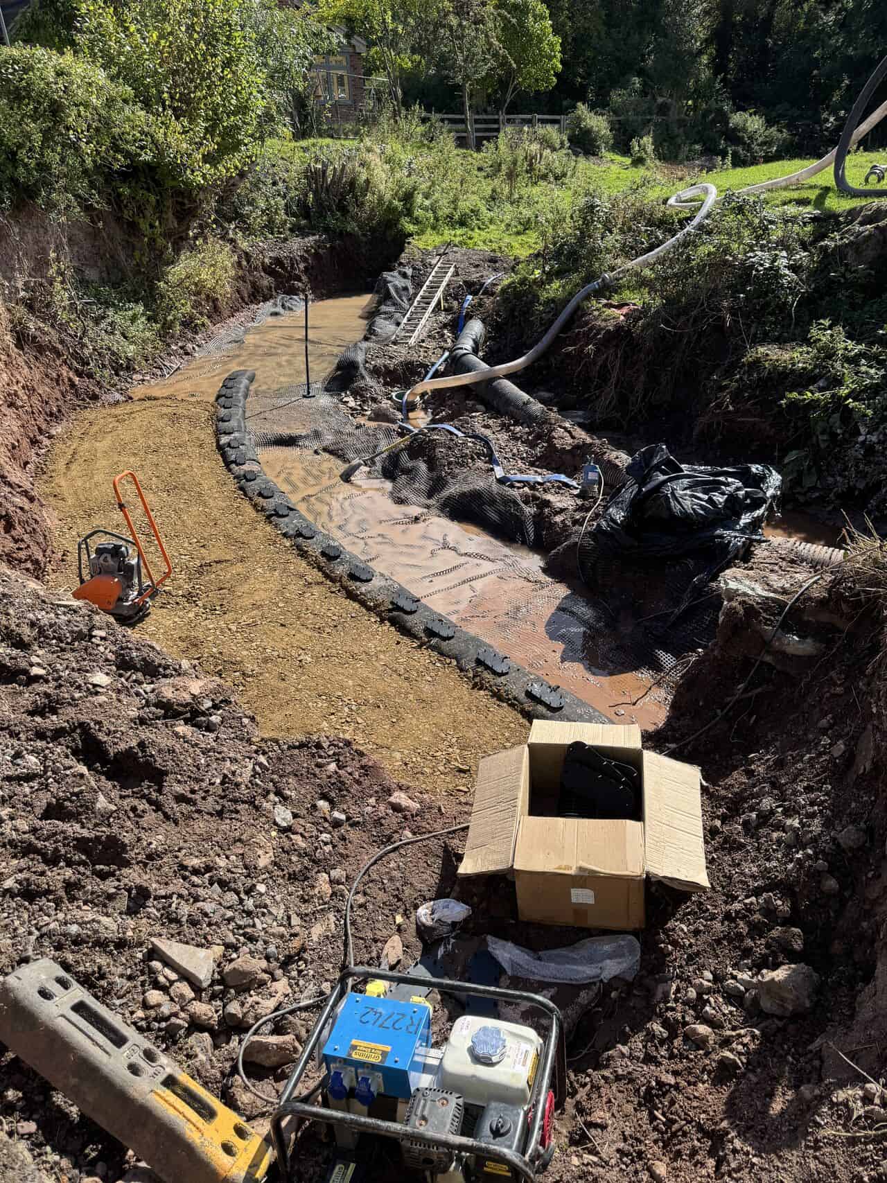 ECO-MSE retaining wall project Bouldon stage 2