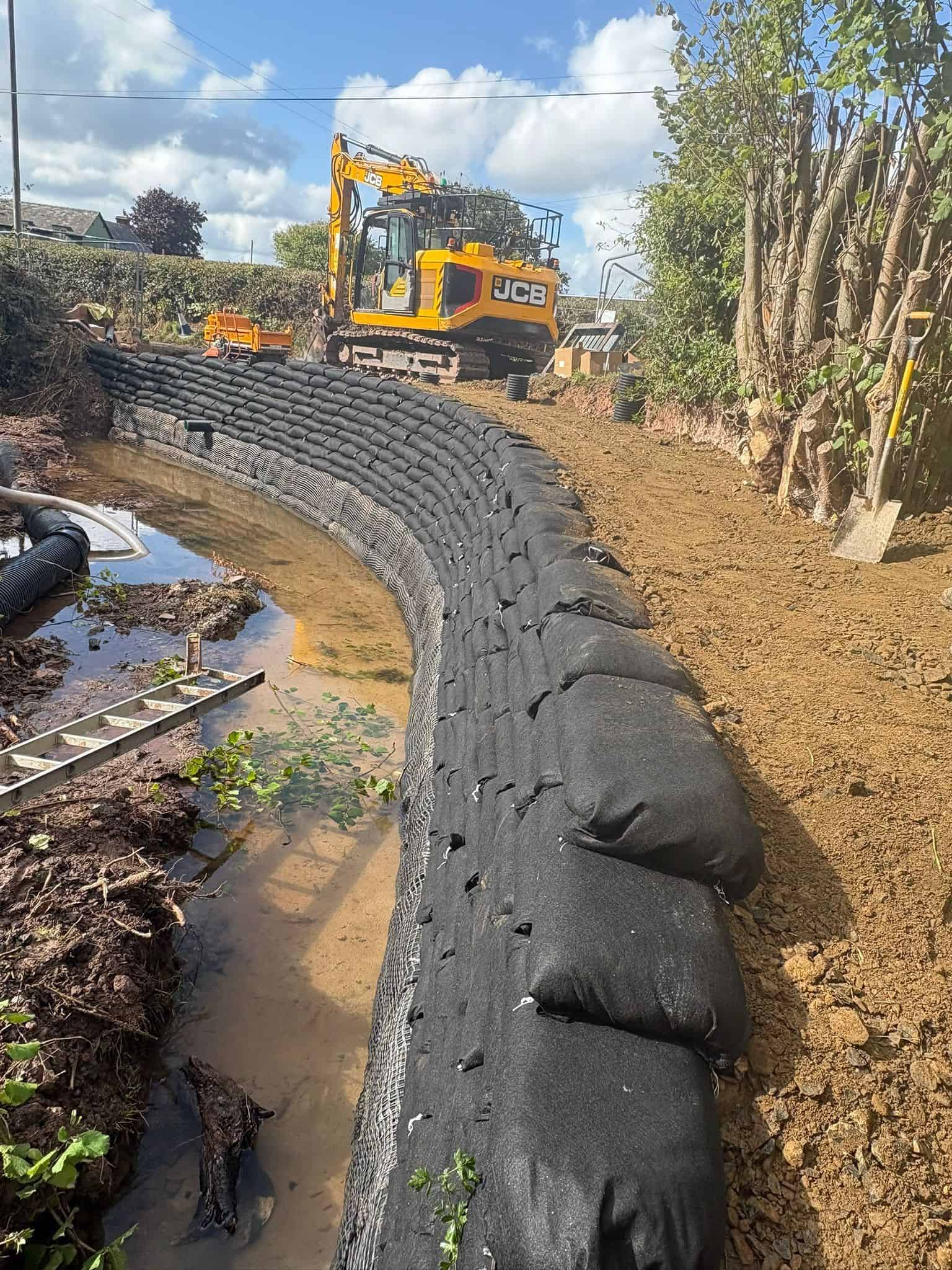 ECO-MSE retaining wall project Bouldon stage 7