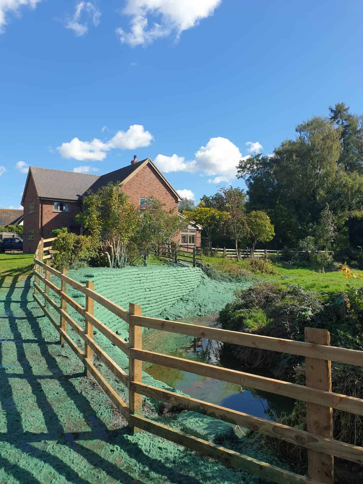 ECO-MSE retaining wall project Bouldon stage 10
