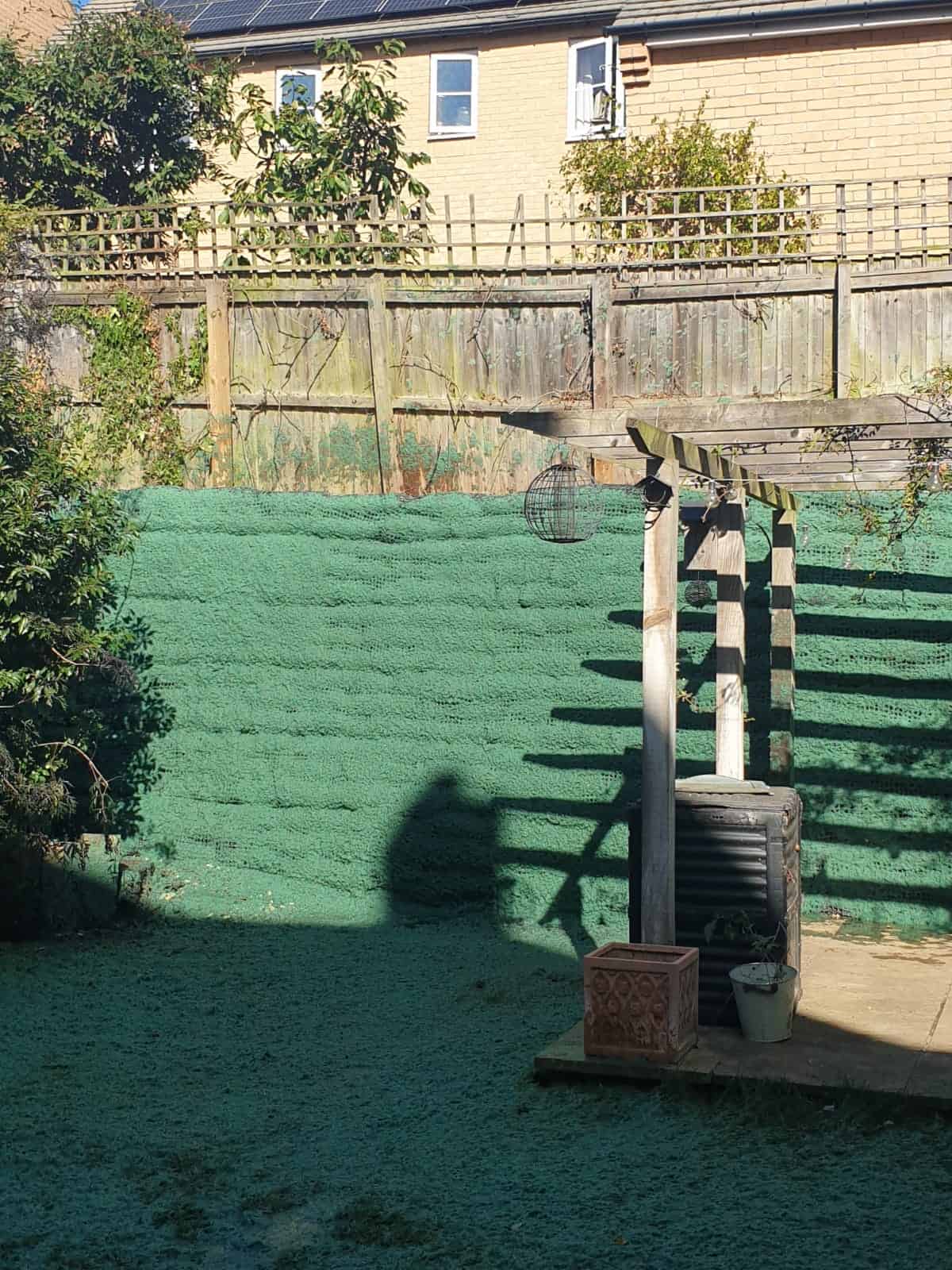 ECO-MSE timber crib wall repair in Peterborough private garden